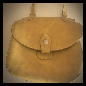 NWOT Yellow Satchel Style Purse
